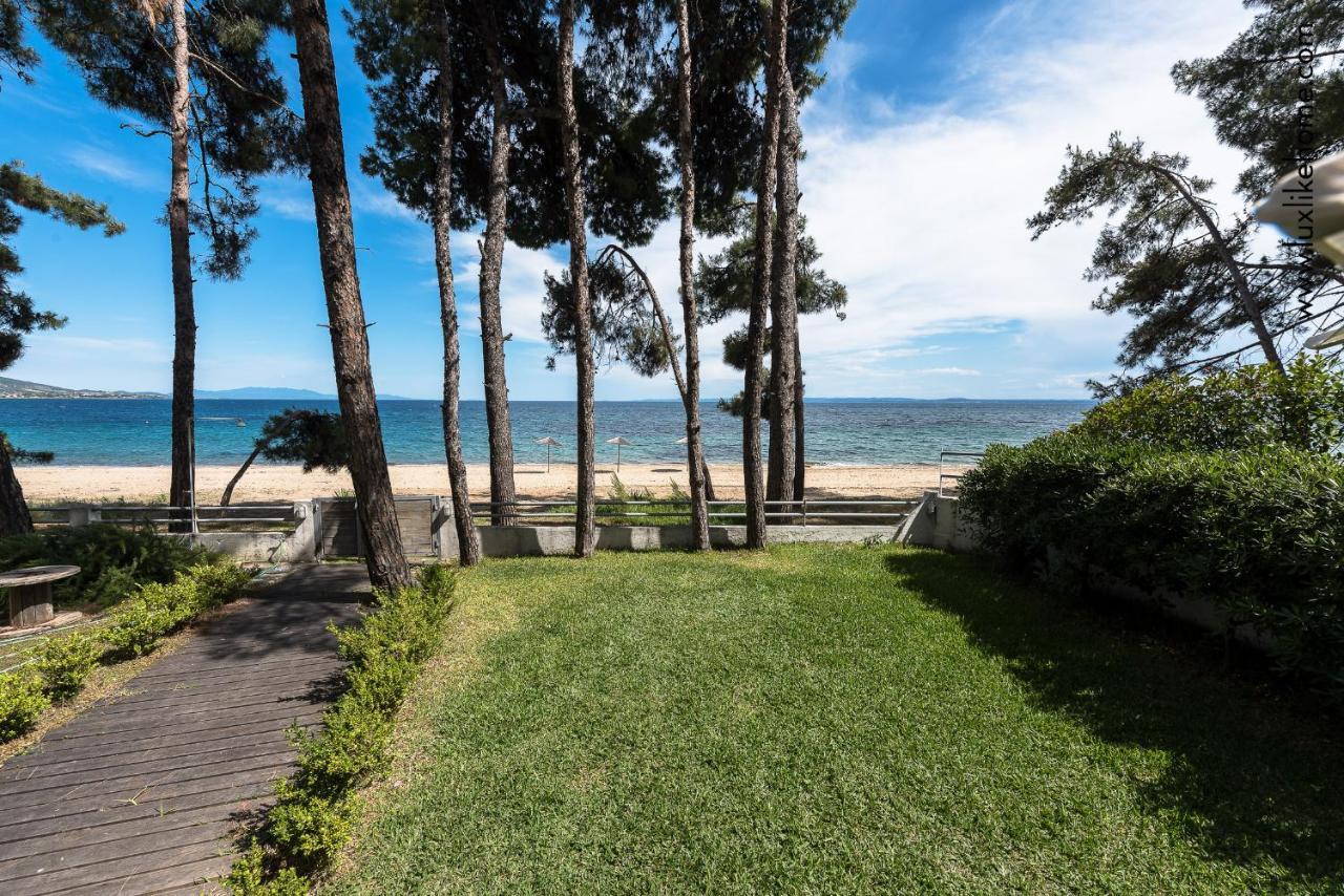 #Luxlikehome - Mediterranee Beachfront Summer House Kalyves Polygyrou Zewnętrze zdjęcie