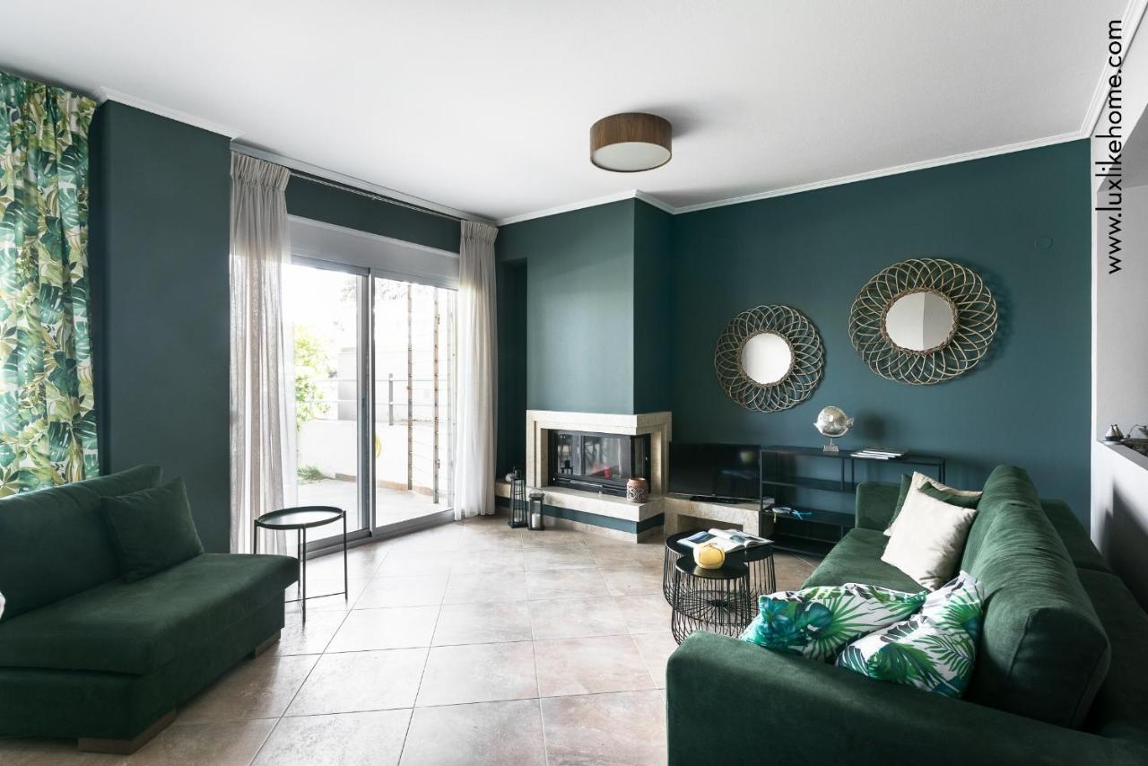 #Luxlikehome - Mediterranee Beachfront Summer House Kalyves Polygyrou Zewnętrze zdjęcie