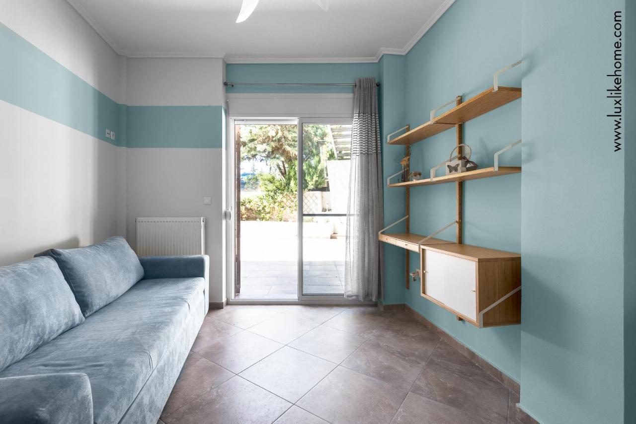 #Luxlikehome - Mediterranee Beachfront Summer House Kalyves Polygyrou Zewnętrze zdjęcie