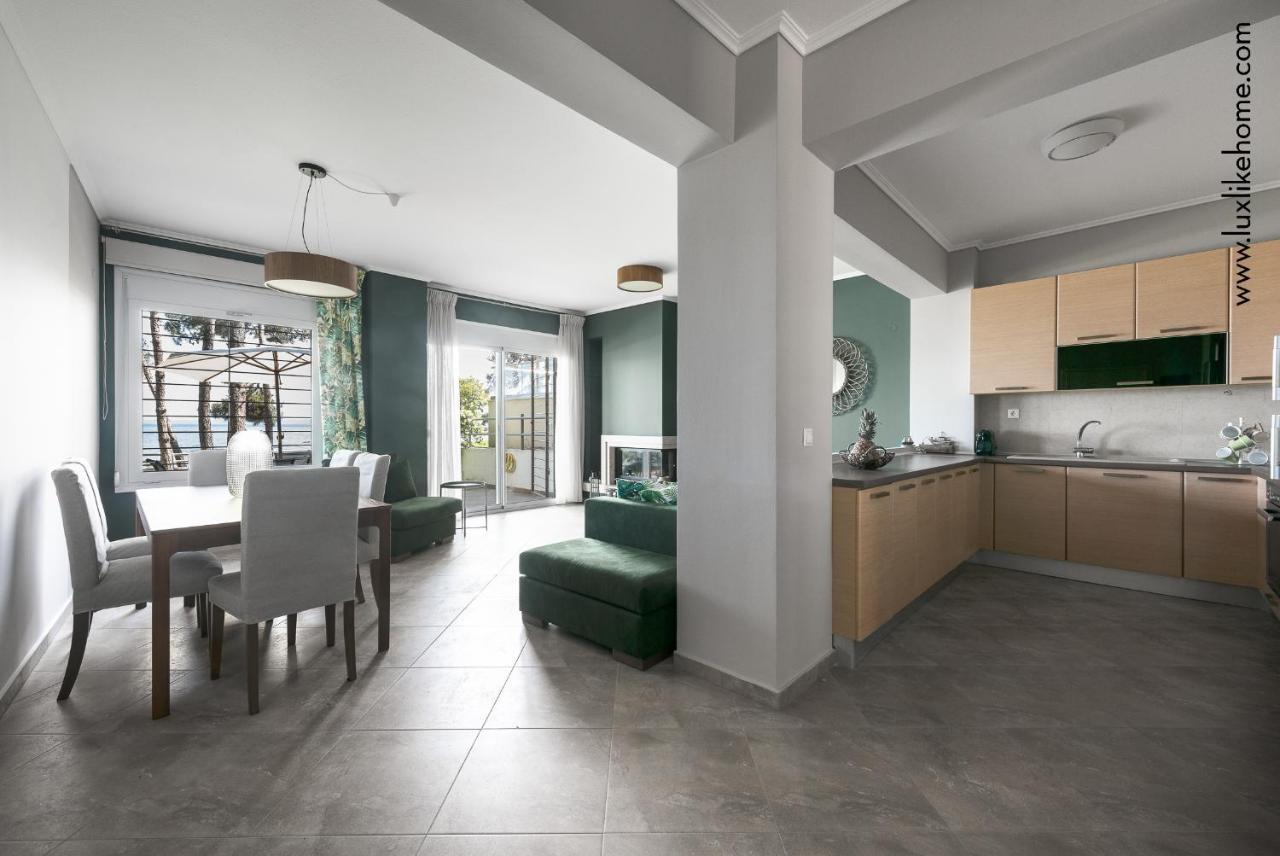 #Luxlikehome - Mediterranee Beachfront Summer House Kalyves Polygyrou Zewnętrze zdjęcie