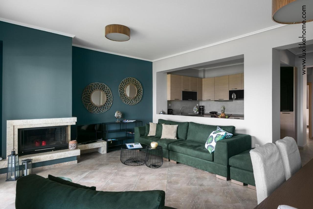 #Luxlikehome - Mediterranee Beachfront Summer House Kalyves Polygyrou Zewnętrze zdjęcie